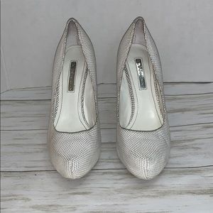 Size 6.5 BCBG Generations Parade Snakeskin Heels